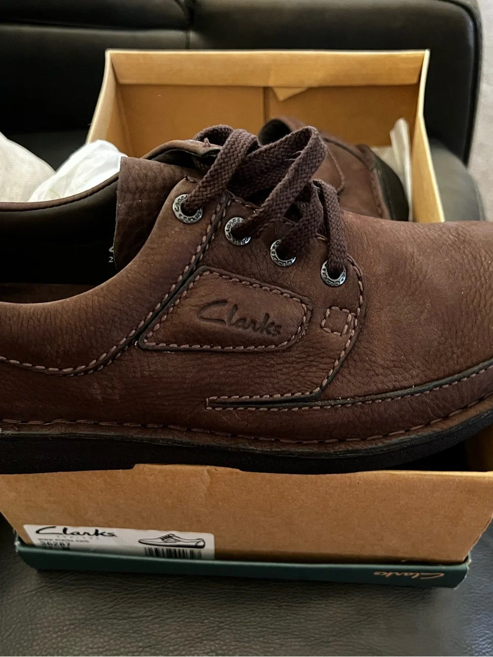Clarks Men's Nature Dark Brown Leather